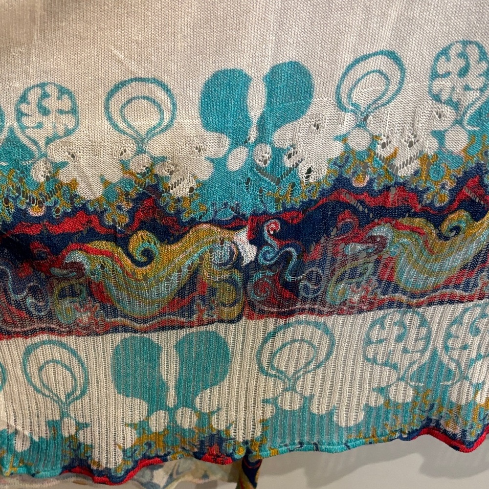 Colorful Ivko Patterned Long Cardigan - Picture 4 of 6